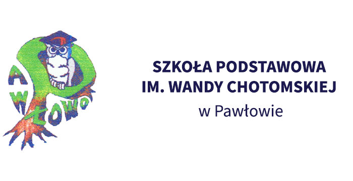 Logo Szkoły Podstawowej im. Wandy Chotomskiej w Pawłowie