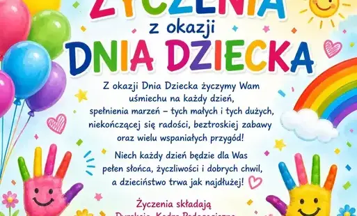 Zdjęcie do Życzenia z Okazji Dnia Dziecka