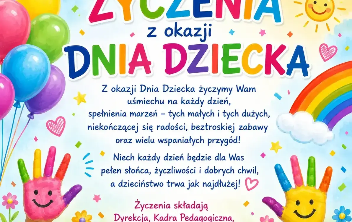 Zdjęcie do Życzenia z Okazji Dnia Dziecka