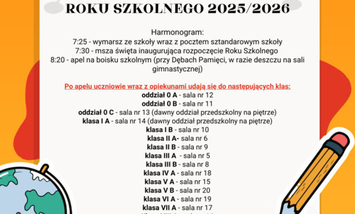 Zdjęcie do Rozpoczęcie roku szkolnego 2025/2026