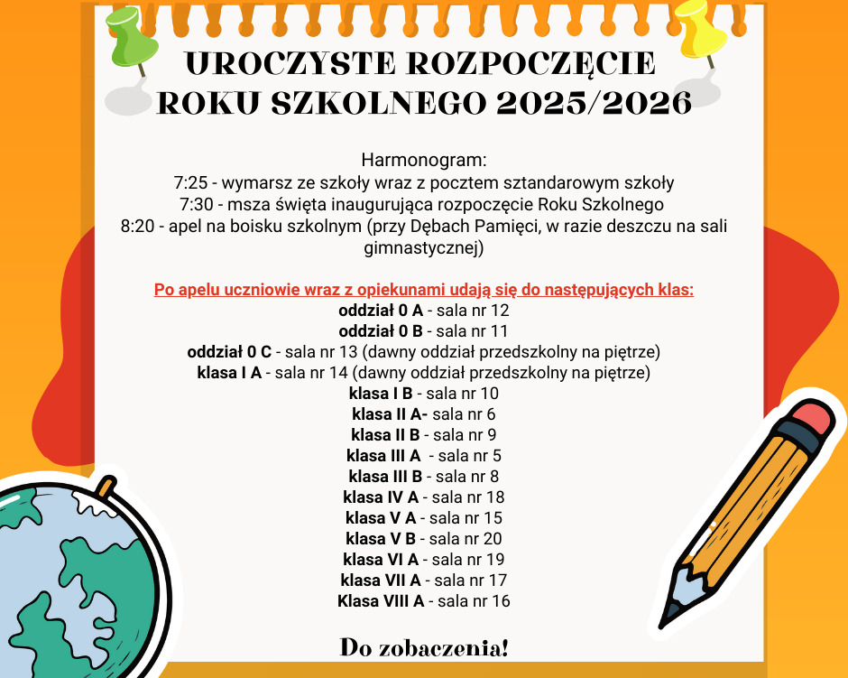 Zdjęcie do Rozpoczęcie roku szkolnego 2025/2026